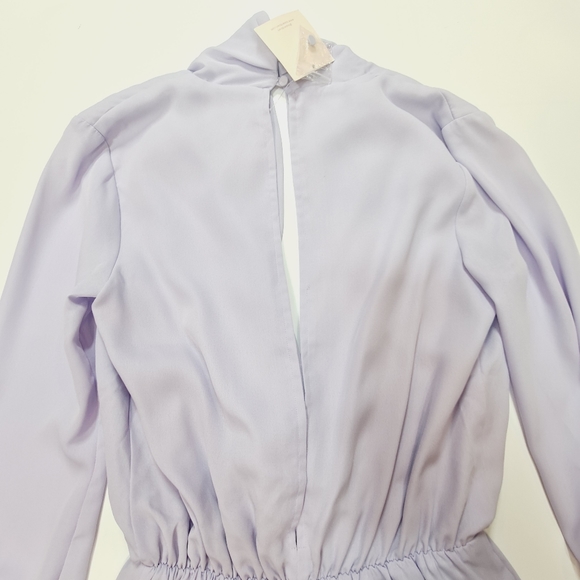 Superdown Kaycie Drape Neck Romper in Lilac - Picture 10 of 12